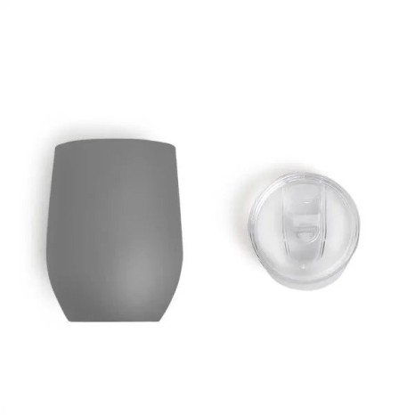 Copo Térmico com Tampa Cinza 340 Ml Personalizado