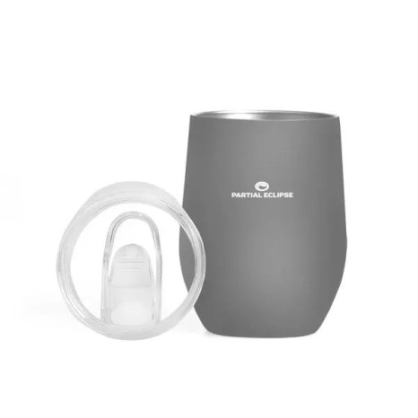 Copo Térmico com Tampa Cinza 340 Ml Personalizado