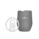 Copo Térmico com Tampa Cinza 340 Ml Personalizado