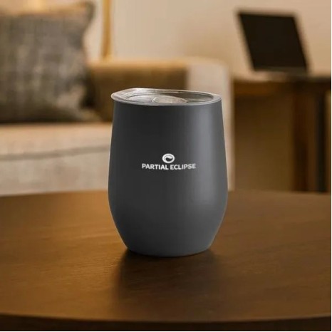 Copo Térmico com Tampa Cinza 340 Ml Personalizado