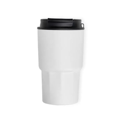 Copo Térmico em Aço Inox Branco 450 Ml Personalizado