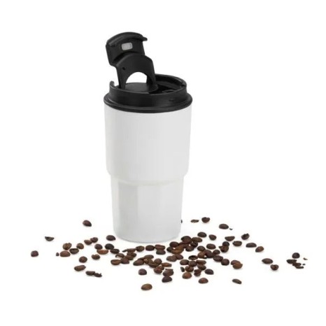 Copo Térmico em Aço Inox Branco 450 Ml Personalizado