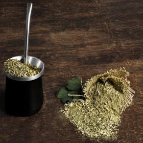 Cuia Térmica em Aço Inox com Bomba Preto 300Ml Personalizado