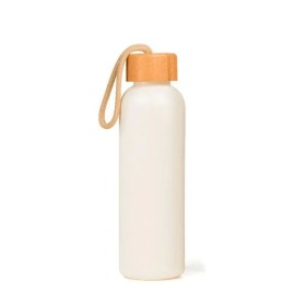 Garrafa em Palha de Trigo e Tampa em Bambu 500 Ml Personalizado