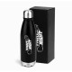 Garrafa com Tampa em Aço Inox Preta 750Ml Personalizado