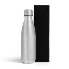 Garrafa com Tampa em Aço Inox Prata 750Ml Personalizado