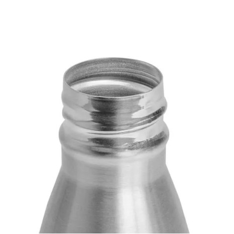 Garrafa com Tampa em Aço Inox Prata 750Ml Personalizado