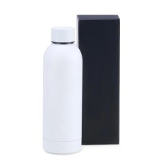 Garrafa em Inox Parede Dupla Branca 500 Ml Personalizado