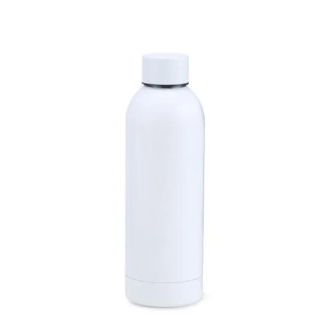 Garrafa em Inox Parede Dupla Branca 500 Ml Personalizado