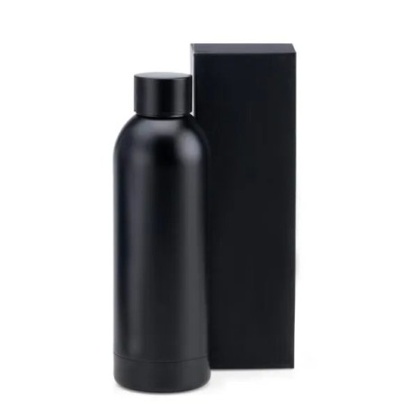 Garrafa em Inox Parede Dupla Preta 500 Ml Personalizado