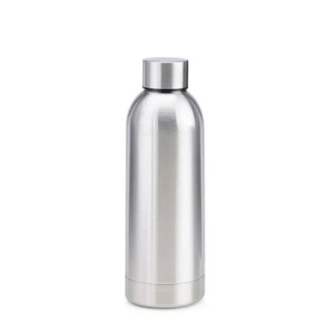 Garrafa em Inox Parede Dupla Prata 500 Ml Personalizado