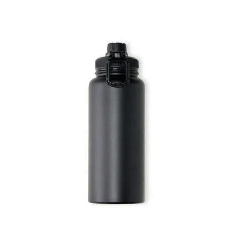Garrafa Parede Dupla Na Cor Preta 950 Ml Personalizado