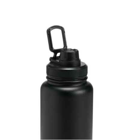 Garrafa Parede Dupla Na Cor Preta 950 Ml Personalizado