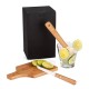 Kit para Caipirinha em Bambu / Madeira Iriza 0,35 L 4 Pçs Personalizado