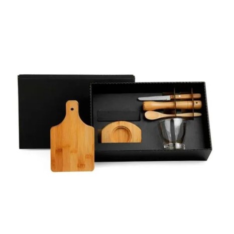 Kit para Caipirinha em Bambu/Madeira 0,35 L 6 Pçs Personalizado
