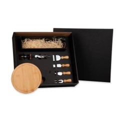 Kit Queijo e Vinho 7 Pçs Não Acompanha Garrafa Personalizado