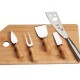 Conjunto para Queijo em Bambu / Madeira / Inox Oregon 6 Pçs Personalizado