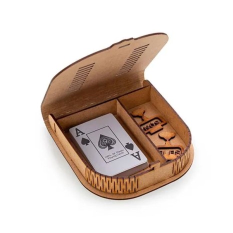 Kit Churrasco, Cerveja e Truco 10 Pçs com Jogo de Baralho Personalizado