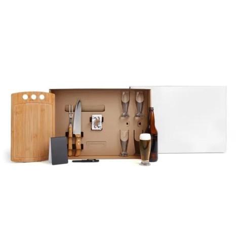 Kit Churrasco, Cerveja e Truco 10 Pçs com Jogo de Baralho Personalizado