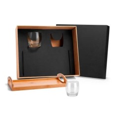 Kit Whisky com Bandeja e Copos 3 Pçs Personalizado