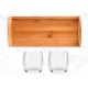 Kit Whisky com Bandeja e Copos 3 Pçs Personalizado