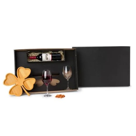 Kit Petisco e Vinho 3 Pçs Não Acompanha Garrafa Personalizado