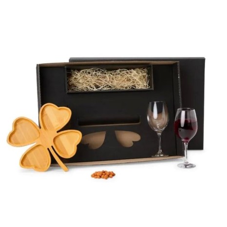 Kit Petisco e Vinho 3 Pçs Não Acompanha Garrafa Personalizado