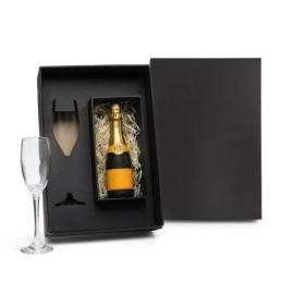 Taça de Vidro para Champagne 190 Ml com Espaço para Garrafa Mini Não Acompanha Garrafa Personalizado