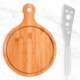 Kit para Queijo em Bambu / Inox 2 Pçs Personalizado