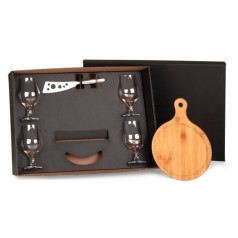 Kit Queijo e Taças para Cerveja 6 Pçs Personalizado