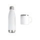 Kit com Garrafa e Caneca Branca Personalizado