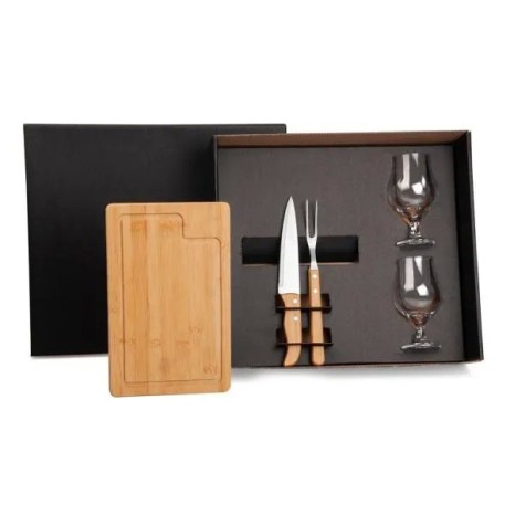 Kit Churrasco com Copos 5 Pçs Personalizado