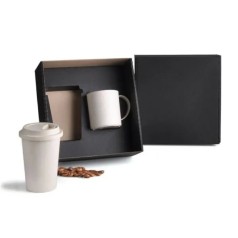 Kit com Copo e Caneca em Fibra de Bambu Personalizado