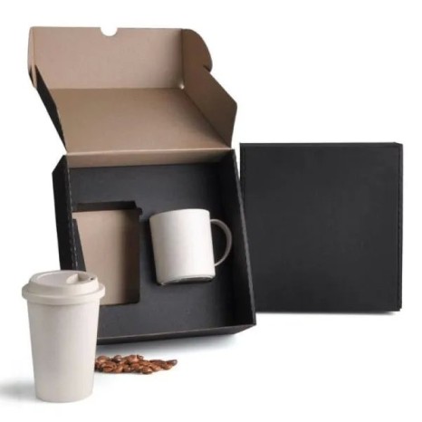 Kit com Copo e Caneca em Fibra de Bambu Personalizado