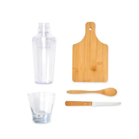 Kit para Caipirinha com Coqueteleira 5 Pçs Personalizado