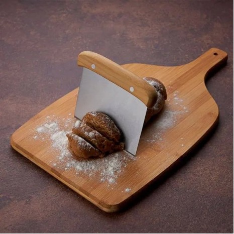 Kit para Cozinha em Bambu / Inox com Espátula Multiuso 3 Pçs Personalizado