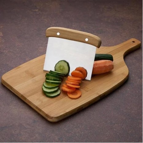 Kit para Cozinha em Bambu / Inox / Vidro com Espátula Multiuso 3 Pçs Personalizado