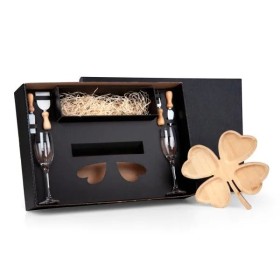 Kit Petisco e Champagne 7 Pçs Personalizado