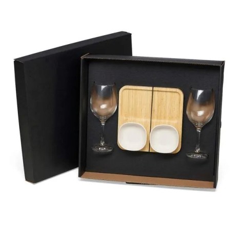 Kit para Petisco, Patê e Vinho 5 Pçs Personalizado