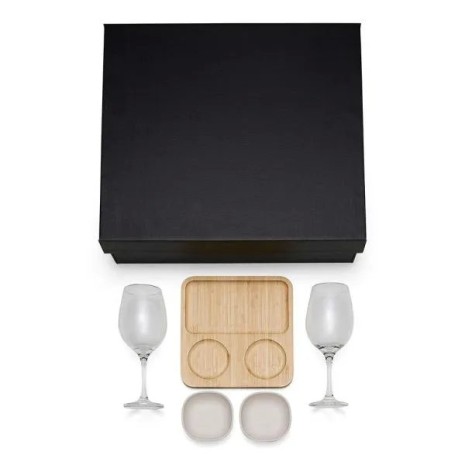 Kit para Petisco, Patê e Vinho 5 Pçs Personalizado