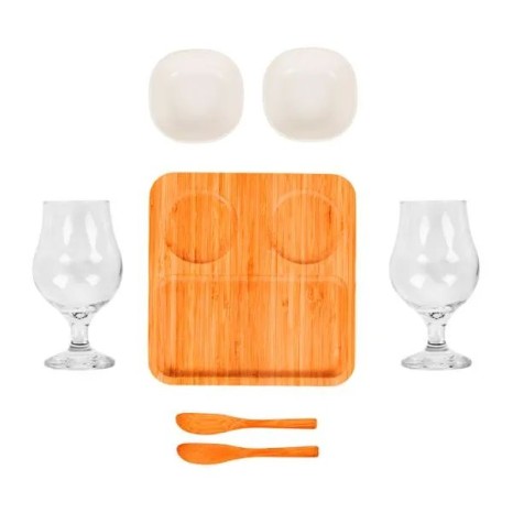 Kit Petisco, Patê e Cerveja 7 Pçs Personalizado