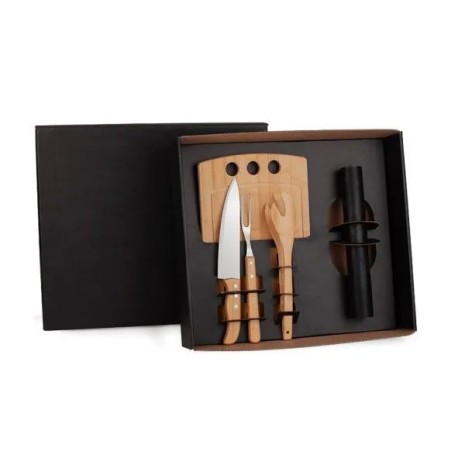 Kit para Churrasco com Esteira Grill 5 Pçs Personalizado