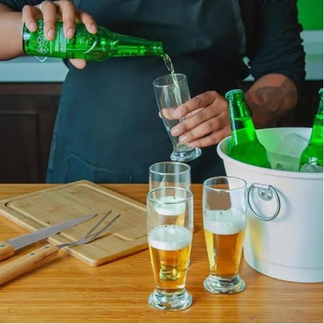 Kit para Churrasco com Balde 9 Pçs Personalizado