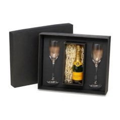 Jogo de Taças de Vidro para Champagne 190 Ml 2 Pçs Não Acompanha A Garrafa Personalizado