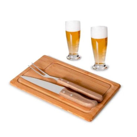 Kit para Churrasco com Copos 5 Pçs Personalizado