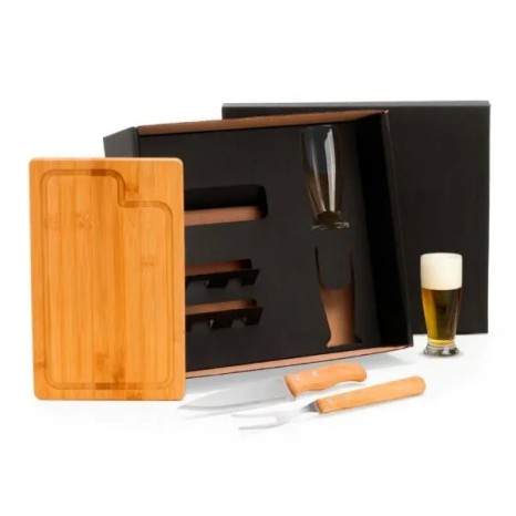 Kit para Churrasco com Copos 5 Pçs Personalizado