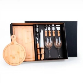 Kit Queijo, Churrasco e Vinho- 11 Pçs Personalizado