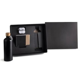 Kit Garrafa, Caderno e Fone 4 Pçs Personalizado