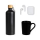 Kit Garrafa, Caneca e Fone Bluetooth 3 Pçs Personalizado