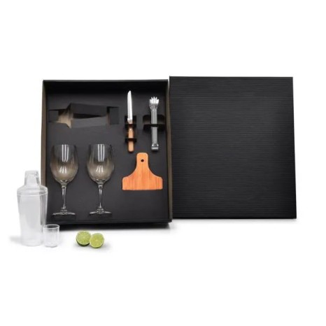 Kit para Drinks com Coqueteleira 6 Pçs Personalizado